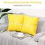 Lewondr Outdoor Kissenbezug, 2er Pack Wasserdicht Kissenhülle mit Relax Drucken, UV Schutz Polyester Zierkissenbezug mit PU Beschichtung für Sofa Stuhl Garten Lounge(45x45cm) - Gelb