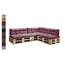 sunnypillow Palettenkissen für Palettenmöbel - 7er Set - Palettenauflage 120 x 80 für Palettensofa - Palettenpolster für Garten, Gesteppte Kissen für Europaletten - Sitzkissen & Rückenkissen Violett