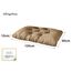 sunnypillow Palettenkissen für Gartenmöbel - Sitzkissen 120 x 60 cm - Palettenauflage für Palettensofa - Palettenpolster, Sitzpolster für Palettenmöbel - Gesteppte Gartenkissen - Kissen Beige