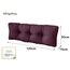 sunnypillow Palettenkissen für Gartenmöbel - Rückenkissen 120 x 50 cm - Rückenpolster für Bett und Sofa - Palettenpolster für Palettenmöbel - Gesteppte Gartenkissen - Rückenlehne, Kissen Violett