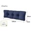 sunnypillow Palettenkissen für Gartenmöbel - Rückenkissen 120 x 50 cm - Rückenpolster für Bett und Sofa - Palettenpolster für Palettenmöbel - Gesteppte Gartenkissen - Rückenlehne, Kissen Blau