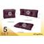 sunnypillow Palettenkissen für Palettenmöbel - 5er Set - Palettenauflage 120 x 80 für Palettensofa - Palettenpolster für Garten, Gesteppte Kissen für Europaletten - Sitzkissen & Rückenkissen Violett