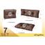 sunnypillow Palettenkissen für Palettenmöbel - 7er Set - Palettenauflage 120 x 80 für Palettensofa - Palettenpolster für Garten, Gesteppte Kissen für Europaletten - Sitzkissen & Rückenkissen Braun