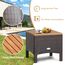 GIANTEX Rattan Balkonmöbel Set 2 Personen, 3 TLG. Rattan Gartensitzgruppe Lounge Set mit Kissen cremeweiß, Gartenmöbel Set 2 Sessel mit Tisch, Gartengarnitur Sitzgruppe Gartenlounge Set