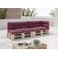 sunnypillow Palettenkissen für Palettenmöbel - 5er Set - Palettenauflage 120 x 80 für Palettensofa - Palettenpolster für Garten, Gesteppte Kissen für Europaletten - Sitzkissen & Rückenkissen Violett
