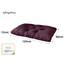 sunnypillow Palettenkissen für Gartenmöbel - Sitzkissen 120 x 80 cm - Palettenauflage für Palettensofa - Palettenpolster, Sitzpolster für Palettenmöbel - Gesteppte Gartenkissen - Kissen Violett