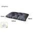 sunnypillow Palettenkissen für Gartenmöbel - Sitzkissen 120 x 80 cm - Palettenauflage für Palettensofa - Palettenpolster, Sitzpolster für Palettenmöbel - Gesteppte Gartenkissen - Kissen Anthrazit