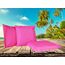 Coen Bakker Outdoor Lounge Kissen 45x45cm Dekokissen Inkl. Füllung Wasserfest Sitzkissen Garten Stuhl Lotus Effekt, Farbe:Pink