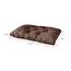 sunnypillow Palettenkissen für Gartenmöbel - Sitzkissen 120 x 80 cm - Palettenauflage für Palettensofa - Palettenpolster, Sitzpolster für Palettenmöbel - Gesteppte Gartenkissen - Kissen Braun