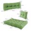 Vicco Palettenkissen Set Flocken, Grün, 120 x 80 cm 3 Teile, zur Polsterung von Sitz- und Rückenflächen auf Europaletten
