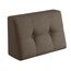 sunnypillow Palettenkissen für Gartenmöbel - Rückenkissen 60x40x20/10cm - Rückenpolster für Bett und Sofa - Palettenpolster für Palettenmöbel - Gesteppte Kissen mit Knöpfen - Rückenlehne Braun