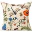 All Smiles Spring Outdoor Throw Pillow Covers Garden Flowers Farmhouse Outside Furniture Bench Decorative Cushion 16" X 16" Set of 4 for Patio Sofa Couch Chair,Butterfly Dragonfly Summer Decorations