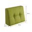 sunnypillow Palettenkissen für Gartenmöbel - Rückenkissen 60x40x20/10cm - Rückenpolster für Bett und Sofa - Palettenpolster für Palettenmöbel - Gesteppte Kissen mit Knöpfen - Rückenlehne Grün