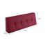 sunnypillow Palettenkissen für Gartenmöbel - Rückenkissen 120x40x20/10cm - Rückenpolster für Bett und Sofa - Palettenpolster für Palettenmöbel - Gesteppte Kissen mit Knöpfen - Rückenlehne Red