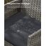 SONGMICS Gartenmöbel-Set, 4-teilig, Balkonmöbel aus PE-Polyrattan, Tisch, 2 Stühle, 2-Sitzer-Bank, Lounge-Möbel Outdoor, Terrassenmöbel, für Terrasse, Balkon, grau GGF004TZ01