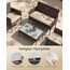 SONGMICS Balkonmöbel, Gartenmöbel-Set, aus PE-Polyrattan, Lounge-Set, Terrassenmöbel, Outdoor, für Terrasse, Balkon, Garten, braun-Taupe GGF004K05