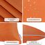 Brandsseller 2er Set Outdoor Kissen 45x45 cm – Wetterfeste Zierkissen mit Paspel – Wasserabweisende Gartenkissen & Dekokissen für draußen – Sofakissen für Balkon & Terrasse – Orange