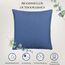 Brandsseller Outdoor Garten Kissen Dekokissen mit Paspel - Garngefärbt Uni Schmutz- und Wasserabweisend mit Reißverschluss - Größe: ca. 45 x 45 cm 2er-Set Blau