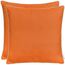 Brandsseller 2er Set Outdoor Kissen 45x45 cm – Wetterfeste Zierkissen mit Paspel – Wasserabweisende Gartenkissen & Dekokissen für draußen – Sofakissen für Balkon & Terrasse – Orange