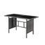 SVITA Brooklyn XL Polyrattan Essgruppe Lounge Garnitur Gartenmöbel Set Esstisch Grau