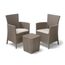Keter Iowa Gartenmöbel Balkonset Cappuccino mit Sandkissen, 247855