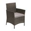 SVITA Brooklyn Gartenmöbel Poly Rattan Sitzgruppe Essgruppe Set Sofa-Garnitur Lounge Grau