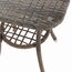 SVITA Brooklyn Bistro Gartenmöbelset 3-teilig Rattan Outdoor Gartenlounge Terrasse Balkon Garten Sitzgruppe mit 2 Sesseln und Tisch Braun