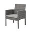 SVITA Brooklyn XL Polyrattan Essgruppe Lounge Garnitur Gartenmöbel Set Esstisch Grau