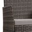 SVITA Brooklyn Gartenmöbel Poly Rattan Sitzgruppe Essgruppe Set Sofa-Garnitur Lounge Braun