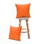 Gardenista Wasserfestes Deko Kissen Schaumkrumen Füllung für Gartenmöbel | 45 cm x 45 cm Outdoor Kisse | Bequem und Dekorativ | 4er Packung ( Orange )
