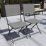 Garden Vida Capri 2-Sitzer Rattan-Bistro-Set für Garten, Terrasse, Balkon, 3-teilig (grau)