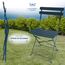 SUNMER Patio Bistro Set 3-teilig mit klappbarem Tisch und Stühlen - Gestell aus pulverbeschichtetem Stahl, leicht zu transportieren, jeder Stuhl kann 120 kg tragen - ideal für Garten, Terrasse, Balkon