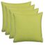 Brandsseller 4er Set Outdoor Kissen 45x45 cm – Wetterfeste Zierkissen mit Paspel – Wasserabweisende Gartenkissen & Dekokissen für draußen – Sofakissen für Balkon & Terrasse – Grün