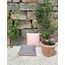 JACK 2-farbiges Wende Outdoor Lounge Kissen 45x45cm Dekokissen inkl. Füllung Wasserfest Sitzkissen Garten Stuhl Lotus Effekt, Farbe:Grau - Rosa