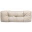 Spatium Palettenkissen Set abnehmbar Bezug wasserdicht gesteppt Palettenauflage Palettenpolster Palettensofa Palettenmöbel Beige Langes Rückenkissen 120x40x15