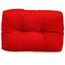 Spatium Palettenkissen Set abnehmbar Bezug wasserdicht gesteppt Palettenauflage Palettenpolster Palettensofa Palettenmöbel Rot Kurzes Rückenkissen 60x40x15