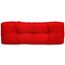 Spatium Palettenkissen Set abnehmbar Bezug wasserdicht gesteppt Palettenauflage Palettenpolster Palettensofa Palettenmöbel Rot Langes Rückenkissen 120x40x15