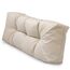 Spatium Palettenkissen Set abnehmbar Bezug wasserdicht gesteppt Palettenauflage Palettenpolster Palettensofa Palettenmöbel Beige Langes Rückenkissen 120x40x15