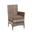 ESTEXO Polyrattan Gartenstuhl Set 2er Stuhlset Rattan Stuhl Garten Sessel Rattanstühle Balkonstühle Terrassenstühle Outdoor Stühle Balkonsessel (Beige-Braun)
