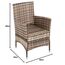 ESTEXO Polyrattan Gartenstuhl Set 2er Stuhlset Rattan Stuhl Garten Sessel Rattanstühle Balkonstühle Terrassenstühle Outdoor Stühle Balkonsessel (Beige-Braun)