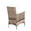 ESTEXO Polyrattan Gartenstuhl Set 2er Stuhlset Rattan Stuhl Garten Sessel Rattanstühle Balkonstühle Terrassenstühle Outdoor Stühle Balkonsessel (Beige-Braun)