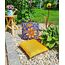 JACK Outdoor Lounge Kissen 45x45cm Motiv Dekokissen inkl. Füllung Wasserfest Sitzkissen Garten Stuhl, Farbe:Sommertraum