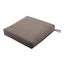 CLASSIC ACCESSORIES Ravenna Wasserabweisender Terrassen-Sitzkissen-Bezug und Schaumstoff, quadratisch, 63,5 x 63,5 x 12,7 cm, Dunkeltaupe