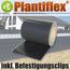 Plantiflex Sichtschutz Rolle 35m Blickdicht PVC Zaunfolie Windschutz für Doppelstabmatten Zaun (Anthrazit)