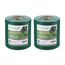 workingHOUSE PVC Sichtschutzstreifen 650g/m² Premium für Doppelstabmatten Zaun – 2er Spar-Set (70m Gesamtlänge), Grün RAL 6005 | Wind- & Blickschutz, wetterfest, inkl. Clips
