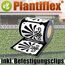 Plantiflex Sichtschutz Rolle 35m Blickdicht PVC Zaunfolie Windschutz für Doppelstabmatten Zaun (Zierstreifen-Ornament)