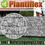 Plantiflex Sichtschutz Rolle 35m Blickdicht PVC Zaunfolie Windschutz für Doppelstabmatten Zaun (Stein-Grau)