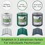 workingHOUSE PVC Sichtschutzstreifen 650g/m² Premium für Doppelstabmatten Zaun – 2er Spar-Set (70m Gesamtlänge), Grün RAL 6005 | Wind- & Blickschutz, wetterfest, inkl. Clips