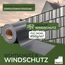 Sichtschutz PVC - Grau RAL 7040-70m (14m²) - Doppelstabmatten Zaunfolie Windschutz blickdicht Windschutz