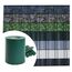 Sichtschutz PVC - Grün RAL 6005-70m (14m²) - Doppelstabmatten Zaunfolie Windschutz blickdicht Windschutz